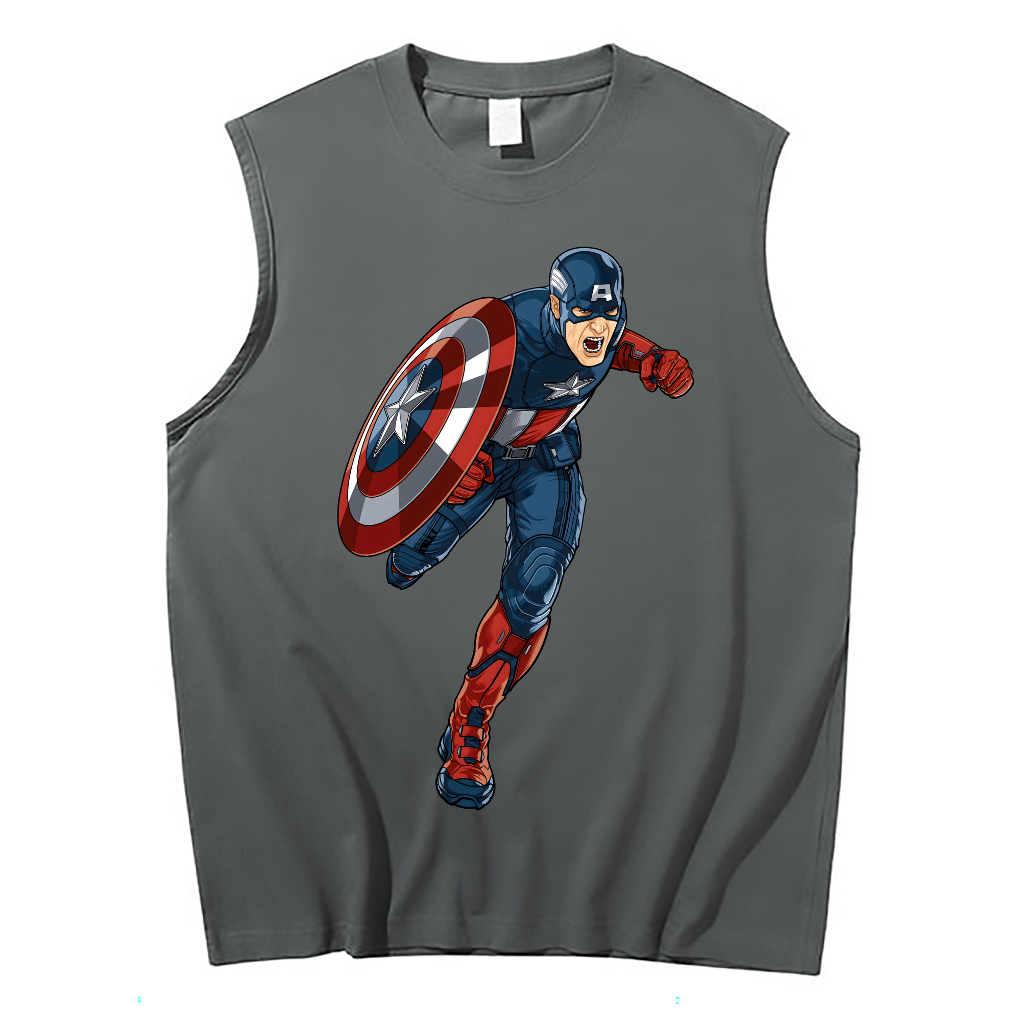 （画像用） アベンジャーズ The Avengers コットン100％タンクトップ（フロントプリント）